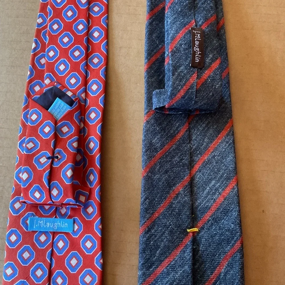 Stylish Patterned Ties in‎ Red and Blue